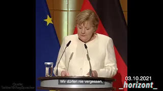 Merkel: "Wir stehen in der Schuld derer, die so viel gewagt haben..."