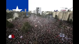 The people united will never be defeated!/ El pueblo unido jamás será vencido!