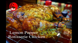 The Best Homemade Rotisserie chicken #Lemonpepperchicken