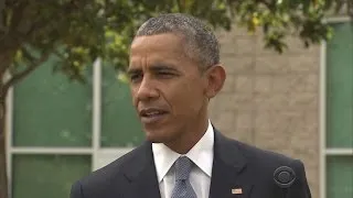 President Obama visits shooting victims' families in Roseburg, Oregon