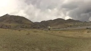 Landing Hang Glider West at Lookout