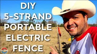 DIY PORTABLE ELECTRIC FENCE (NETTING)!!! Works Better Than Anything You Can Buy!