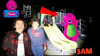 DONT PLAY THE BARNEY SONG BACKWARDS AT 3AM | HIDDEN MESSAGES IN BARNEY THEME SONG BACKWARDS!