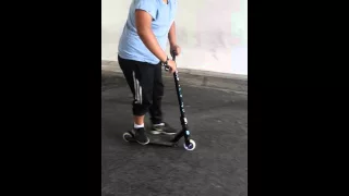 Bonjour je vous présente ma tram de trottinette  freestyle premier vidéo