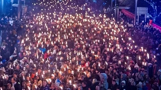 Torchlight Procession in Russia / Факельное шествие в России / Как это было /Керчь