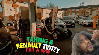 *INSANE* DRIFTING A RENAULT TWIZY EV