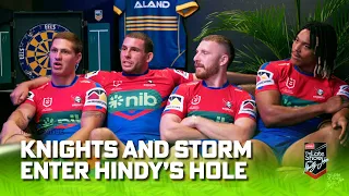 Knights & Storm enter Hindy's hole for ludicrous laughs!  Hindy's hole | Matty Johns | Fox League