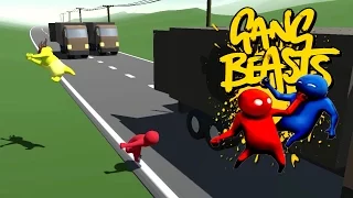 Gang Beasts - ROAD RASH!!!! [Father and Son Gameplay]