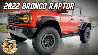 NEW 2022 FORD BRONCO RAPTOR- BEST Offroad Performance SUV Walkaround:3.0L EcoBoost 418HP Code Orange