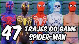 TODOS OS 47 TRAJES DO JOGO! MARVEL'S SPIDER-MAN PS4, PS5 e PC