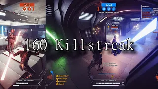 160 Maul killstreak followed by crazy comeback | Supremacy | Star Wars Battlefront 2