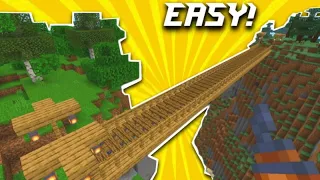 Minecraft fancy bridge tutorial very easy to make #minecraft