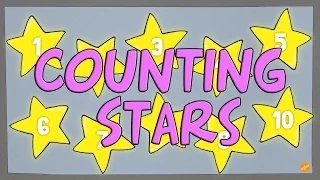 Counting Stars 1-10 - Counting Backwards and Forwards Numbers Video for Kids - ELF Kids Videos