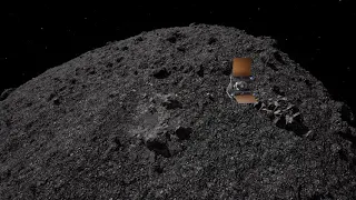 Animation of OSIRIS-REx Touch And Go maneuver