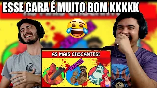 REACT 🔴 Pra Crianças? As M0rtes mais FEIAS em Desenhos Animados! (Fala de Tudo)