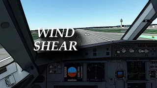 A320 landing in gatwick with wind shear | MSFS 2020