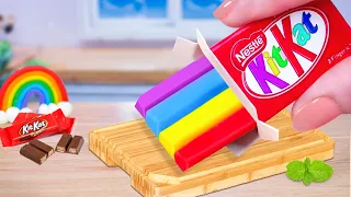 Yummy Rainbow KITKAT Cake 🍫 Colorful Miniature KitKat Cake Recipe 🌈 How To Make Cake  🌸Sweet Whisper