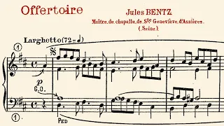 JULES BENTZ (1873–1962): Offertoire pour orgue ou harmonium (1912)