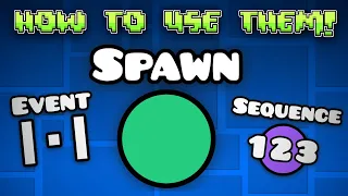 Spawns, Events, and Sequences - Geometry Dash 2.2 Tutorial