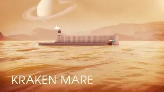 Animation of Submarine on Titan Exploring the Depths of Kraken Mare