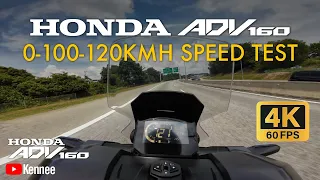 TOP SPEED + PICK UP TEST | Honda ADV160 [4K]