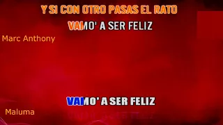 Maluma & Marc Anthony Felices Los 4 Salsa (Karaoke)