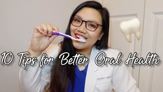 10 TIPS FOR BETTER ORAL HEALTH 🦷 Proper tooth brushing, Flossing | Dental Vlog 2 | Dr. Bianca Beley