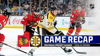 Blackhawks @ Bruins 10/11 | NHL Highlights 2023