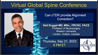 "Can cTDR provide Alignment Correction?" With Dr. Neil Duggal. Sep 21, 2023.