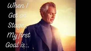 Andrea Bocelli knows/Speech/Quotes