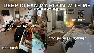 DEEP CLEAN MY ROOM WITH ME | first declutter, reorganise & reset of 2024🧼✨