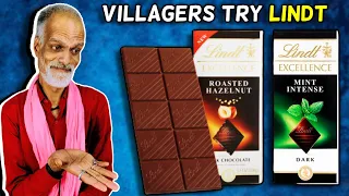 Villagers Taste Test Lindt Excellence For First Time ! Tribal People Try Lindt Excellence Chocolate