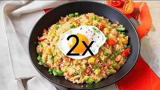 HowToBasic - How to Make Egg Fried Rice (2xSpeed)