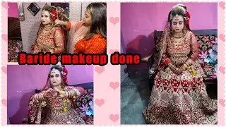 My Baride makeup done ✅ MashaAllah