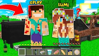 LUMI I GPLAY ZOSTAJĄ BEZDOMNYMI I ŚPIĄ NA ULICY W MINECRAFT?!