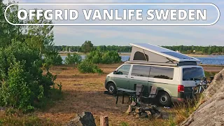 OFFGRID VANLIFE in SWEDEN | SJÖTORP | Romantic wild camping VANLIFE | TRAVEL VLOG