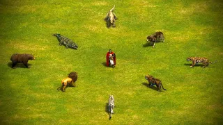 Teutonic Knight Battles Wild Life | AoE II: Definitive Edition