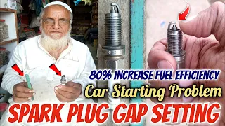 Spark Plug Gap Setting | Car or Bike Starting Problem | Increase Fuel Efficiency | Carbon Problem |