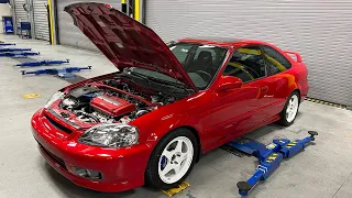 2000 Honda Civic Si EM1 - Spoon Brakes | KW V3  Coilovers | RegaMaster | Tanabe Exhaust (Episode 2)