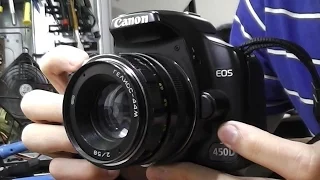 Гелиос-44М 58mm f2  + Canon 450D. Как подключить M42 к Canon EF-S