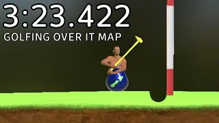 Getting Over It - Golfing Over It Map in 3:23.422