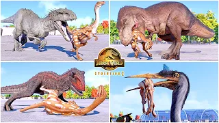 1993 Gallimimus Hunting Animations of All Dinosaurs and Flying Reptiles 🦖 Jurassic World Evolution 2