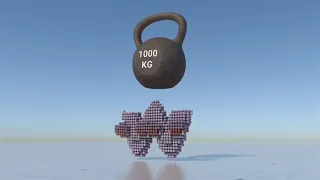 Alphabet lore vs 1000kg weight experiment | reverse