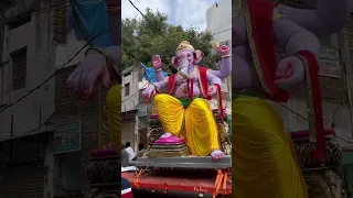 Hyderabad Big Ganesh #Shorts #Ganesh #trending  #Ganpati ShobhaYatra #viral #Ganesh Aagman #ytshorts