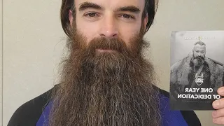 How to groom a long beard for competition