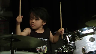 KEITO 5 year old drummer -I Don't Want To Miss A Thing(Aerosmith) feat.Aoi Kondo(近藤葵)
