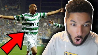 American FIRST REACTION to HENRIK LARSSON BEST GOALS FOR CELTIC FC