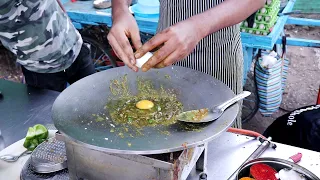 Surat Famous Three Layer Scrambled Egg Rice | Jay Bhole Omlet Center | Indian Street Food