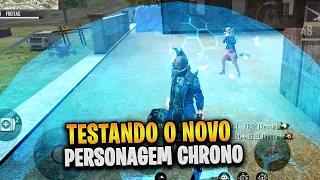 JA TESTEI O NOVO CRISTIANO RONALDO (CHRONO) NO FREE FIRE!