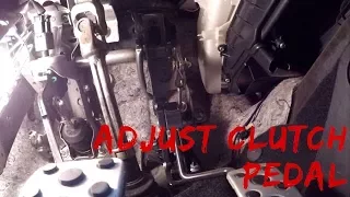 How To - Adjust Clutch Pedal - FRS/86/BRZ